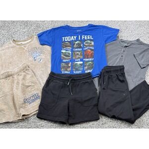 Boys Mixed Clothing Lot - 6 Pieces - Sonic Star Wars Cat & Jack Old Navy Etc 6 7